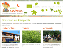 Tablet Screenshot of ecogite-camparols.com